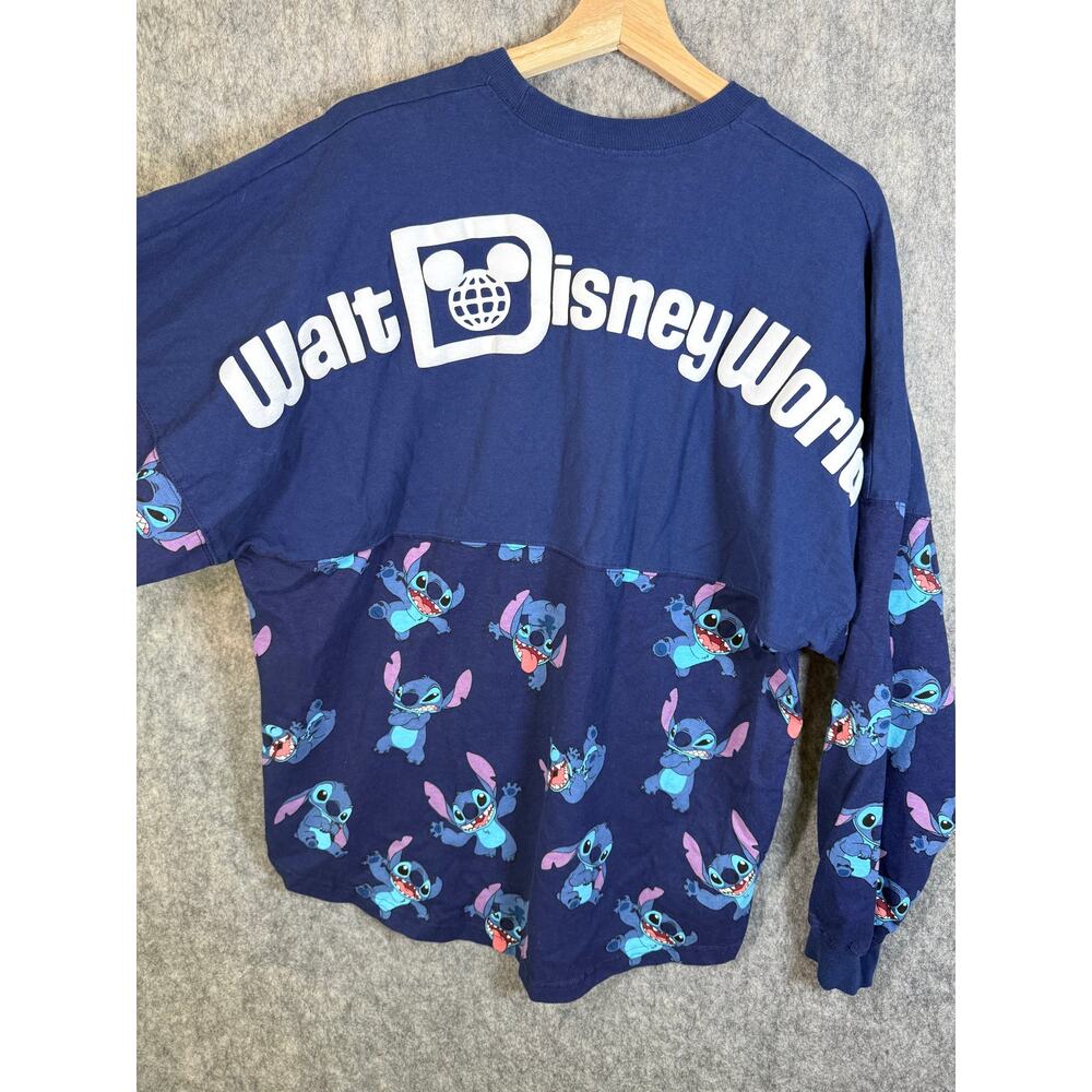 Disney World Stitch Spirit Jersey Blue Adult Large Long Sleeve All Over - Picture 6 of 10
